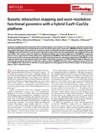 Genetic Interaction Mapping and Exon-Resolution Functional Genomics with a Hybrid Cas9–Cas12a Platform