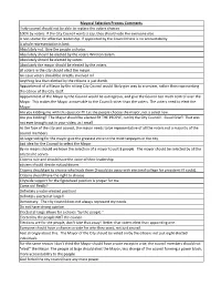 Mayoral Selection Process Comments I City Council Should Not Be Able to Replace the Voters Choices 100% by Voters. If the City C