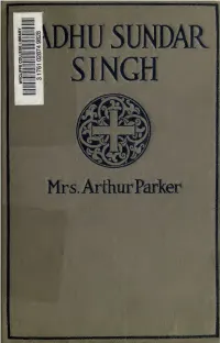 Sadhu Sundar Singh, Called Of