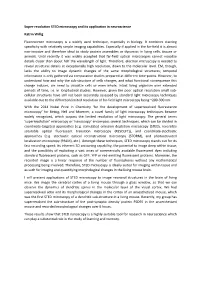 Super-Resolution STED Microscopy and Its Application in Neuroscience