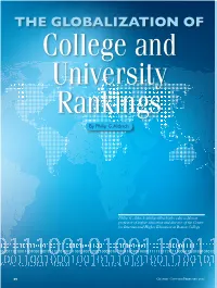 THE GLOBALIZATION of College and University Rankings by Philip G
