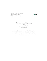 The Many Faces of Degeneracy in Conic Optimization
