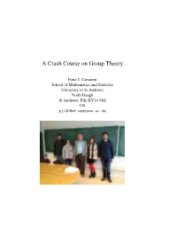 A Crash Course on Group Theory