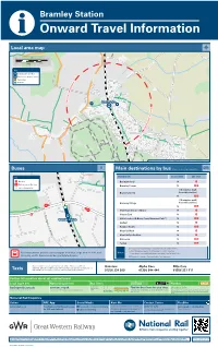 Bramley Station I Onward Travel Information Local Area Map