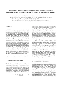 Monitoring Aerosol Presence Over a 15-Year Period Using the Absorbing Aerosol Index Measured by Gome-1, Sciamachy, and Gome-2