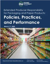 Policies, Practices, and Performance