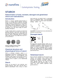 Starch Testing