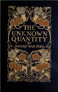 THE UNKNOWN QUANTITY Henjqf VAN the UNKNOWN QUANTITY