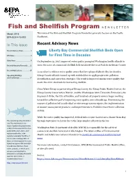 EPA's Fish and Shellfish Program Newsletter