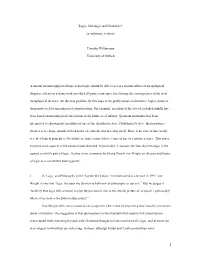 Logic and Philosophy in the Twenty-First Century