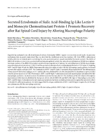Secreted Ectodomain of Sialic Acid-Binding Ig-Like Lectin-9 And