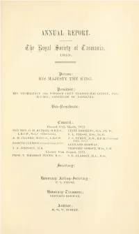 Annual Report for the Year 1913