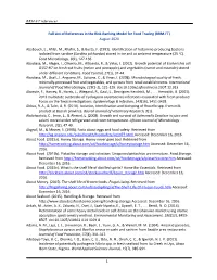 Full List of References in the Risk-Ranking Model for Food Tracing (RRM-FT) August 2020