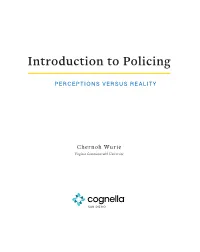 Introduction to Policing