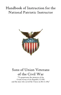 National Patriotic Instructor Handbook