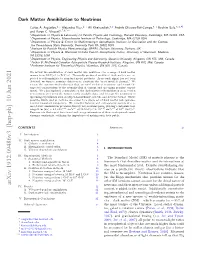 Arxiv:1912.09486V3 [Hep-Ph] 10 Jun 2021 Neutrinos and Their Interactions Unless Additional Particle IV