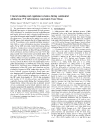 Crustal Stacking and Expulsion Tectonics During Continental Subduction: P‐T Deformation Constraints from Oman