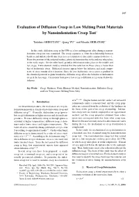 Evaluation of Diffusion Creep in Low Melting Point Materials By