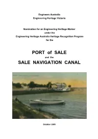 HRP.Port of Sale.Nomination.Oct 2009