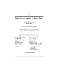 Petition for Writ of Certiorari of Fred J. Eychaner
