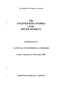 River Murray Works Nomination