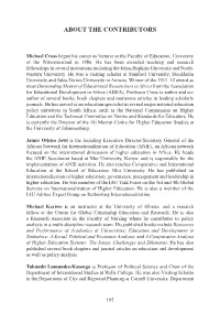 About the Contributors