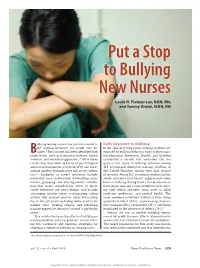 Bullying New Nurses Laura R
