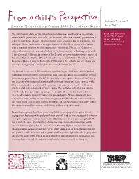 Detroit Metropolitan Census 2000 Fact Sheet Series Volume 2, Issue 2: Race and Ethnicity In