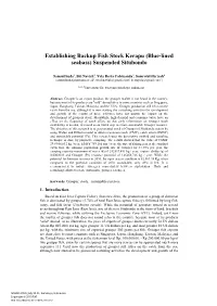 Establishing Backup Fish Stock Kerapu (Blue-Lined Seabass) Suspended Situbondo