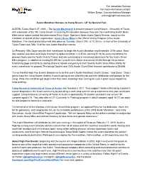 For Immediate Release for More Information Contact: William Dyson, Communications Manager William@Highfiveevents.Com