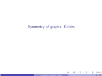Symmetry of Graphs. Circles