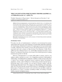The Philosophical- Anthropological Aspects
