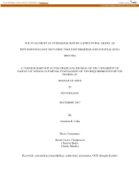 The Placement of Hypomania Within a Structural Model Of