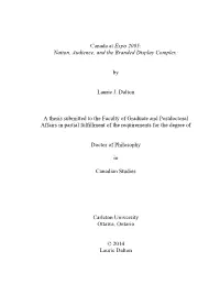 Canada at Expo 2005: Nation, Audience, and the Branded Display Complex