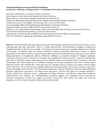 Integrating Machine Learning and Multiscale Modeling: Perspectives, Challenges, and Opportunities in the Biological, Biomedical, and Behavioral Sciences