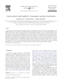 Linear Mixture Model Applied to Amazonian Vegetation Classification