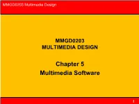Multimedia Authoring Tools • Text Editors • Paint Program • Image Editor • Drawing Program • Wave Editing Program • Video Editing Programs