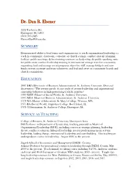 Dan Ebener CV (Pdf)