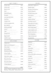 Mii Food Menus