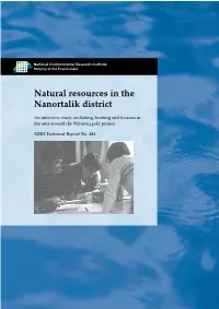 Natural Resources in the Nanortalik District