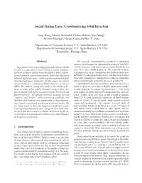 Social Turing Tests: Crowdsourcing Sybil Detection