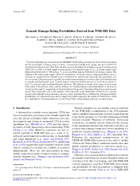 Tornado Damage Rating Probabilities Derived from WSR-88D Data