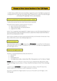 Changes to Driver Licence Sanctions in Your CLSD Region