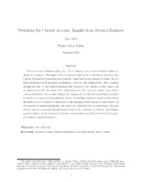 Insights from Sectoral Balances