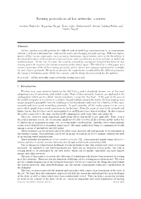 Routing Protocols in Ad Hoc Networks: a Survey