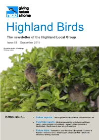 The Newsletter of the Highland Local Group