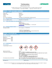 Trichlorosilane Safety Data Sheet
