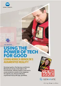 Using the Power of Tech for Good Using Konica Minolta’S Augmented Reality