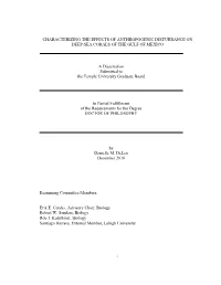 I CHARACTERIZING the EFFECTS of ANTHROPOGENIC