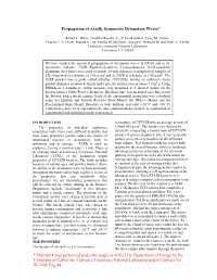 Propagation of Axially Symmetric Detonation Waves*